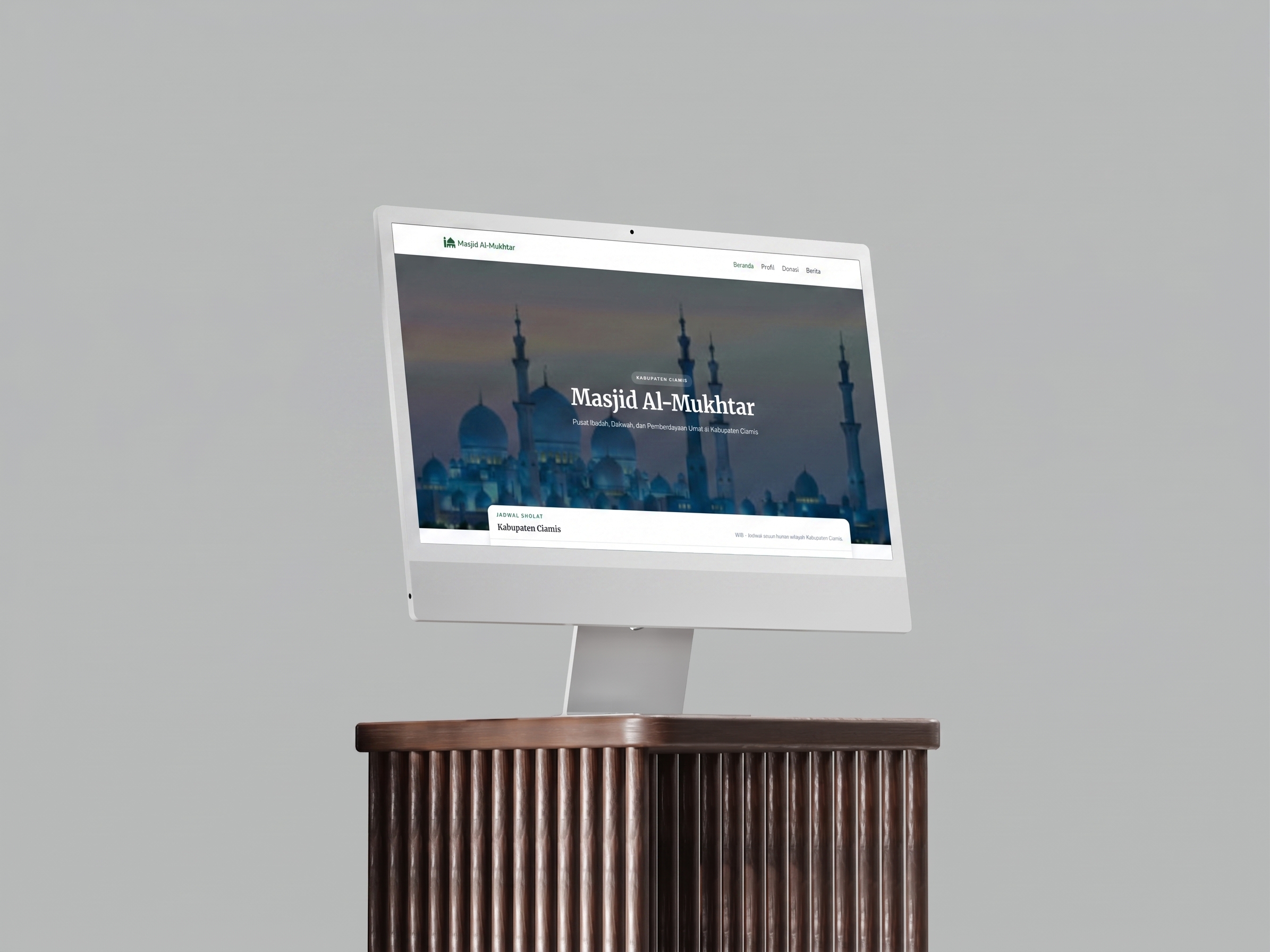 Website Masjid Al-Mukhtar